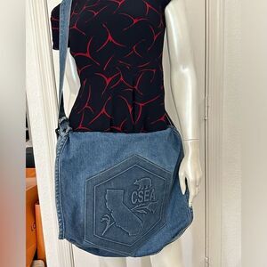Denim crossbody bag